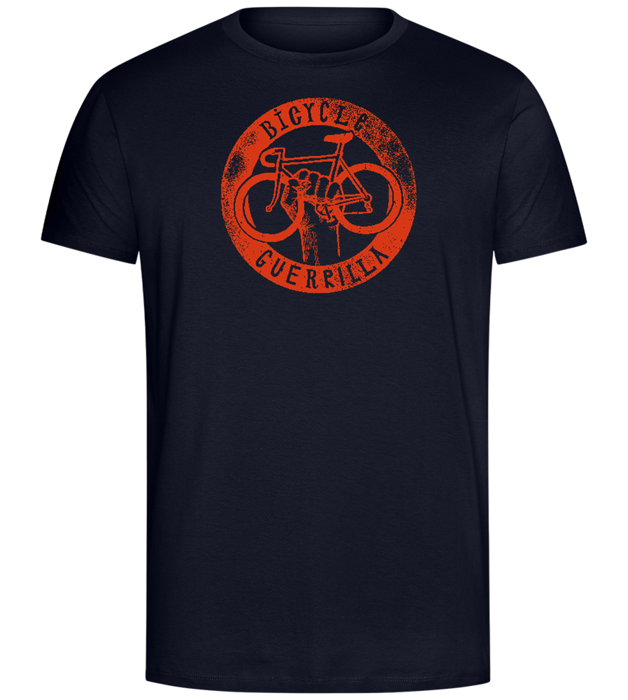 Bicycle Guerrilla Design - Comfort Unisex T-Shirt_FRENCH NAVY_front