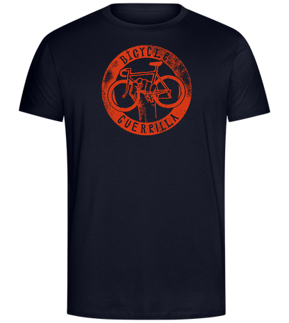 Bicycle Guerrilla Design - Comfort Unisex T-Shirt_FRENCH NAVY_front