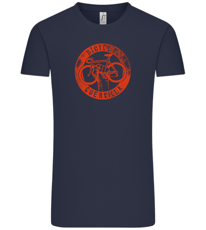 Bicycle Guerrilla Design - Comfort Unisex T-Shirt_FRENCH NAVY_front