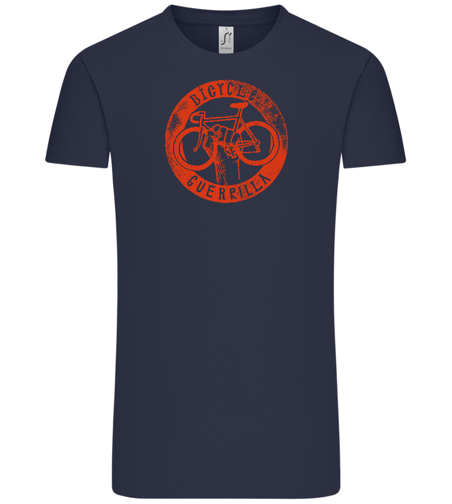 Bicycle Guerrilla Design - Comfort Unisex T-Shirt_FRENCH NAVY_front