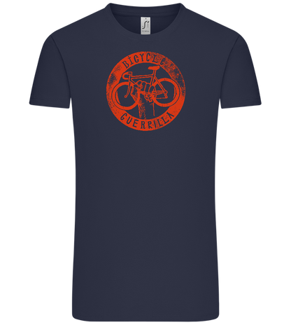 Bicycle Guerrilla Design - Comfort Unisex T-Shirt_FRENCH NAVY_front