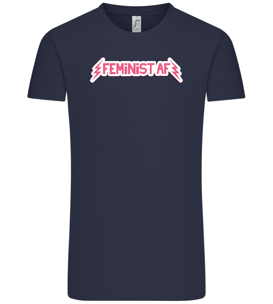 Feminist AF Design - Comfort Unisex T-Shirt_FRENCH NAVY_front