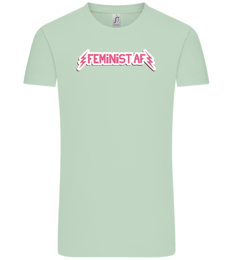 Feminist AF Design - Comfort Unisex T-Shirt_ICE GREEN_front