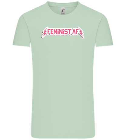 Feminist AF Design - Comfort Unisex T-Shirt_ICE GREEN_front