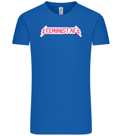 Feminist AF Design - Comfort Unisex T-Shirt_ROYAL_front