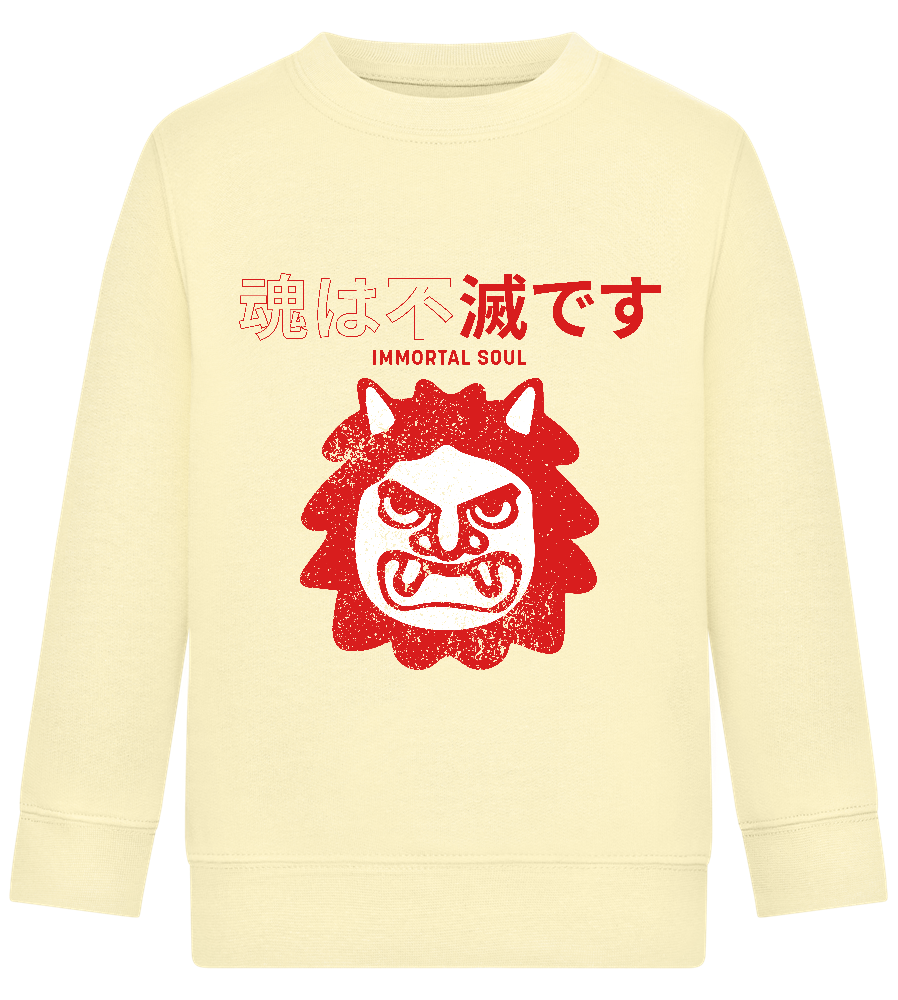 Immortal Soul Design - Comfort Kids Sweater_AMARELO CLARO_front