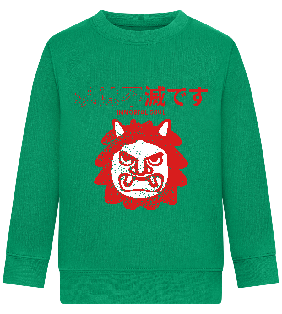 Immortal Soul Design - Comfort Kids Sweater_MEADOW GREEN_front