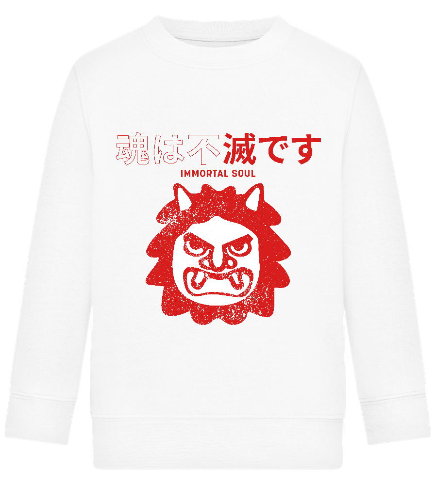 Immortal Soul Design - Comfort Kids Sweater_WHITE_front