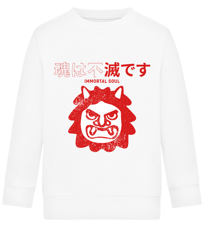 Immortal Soul Design - Comfort Kids Sweater_WHITE_front