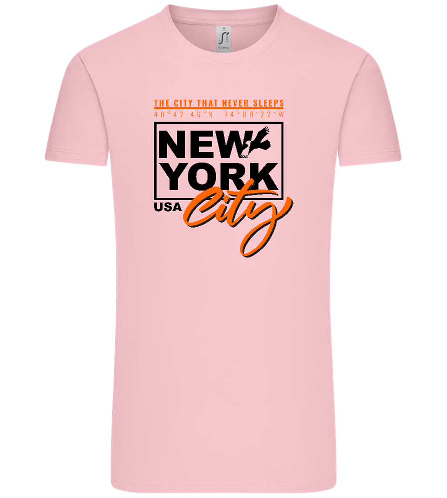 The City That Never Sleeps Design - Comfort Unisex T-Shirt_CANDY PINK_front