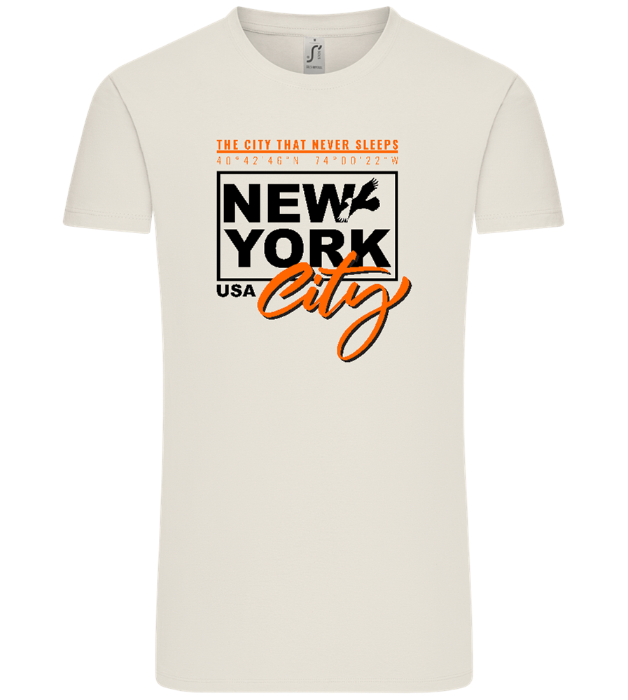 The City That Never Sleeps Design - Comfort Unisex T-Shirt_ECRU_front