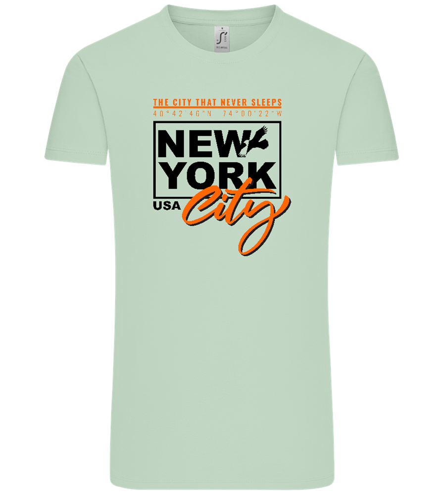 The City That Never Sleeps Design - Comfort Unisex T-Shirt_ICE GREEN_front