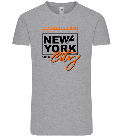 The City That Never Sleeps Design - Comfort Unisex T-Shirt_ORION GREY_front