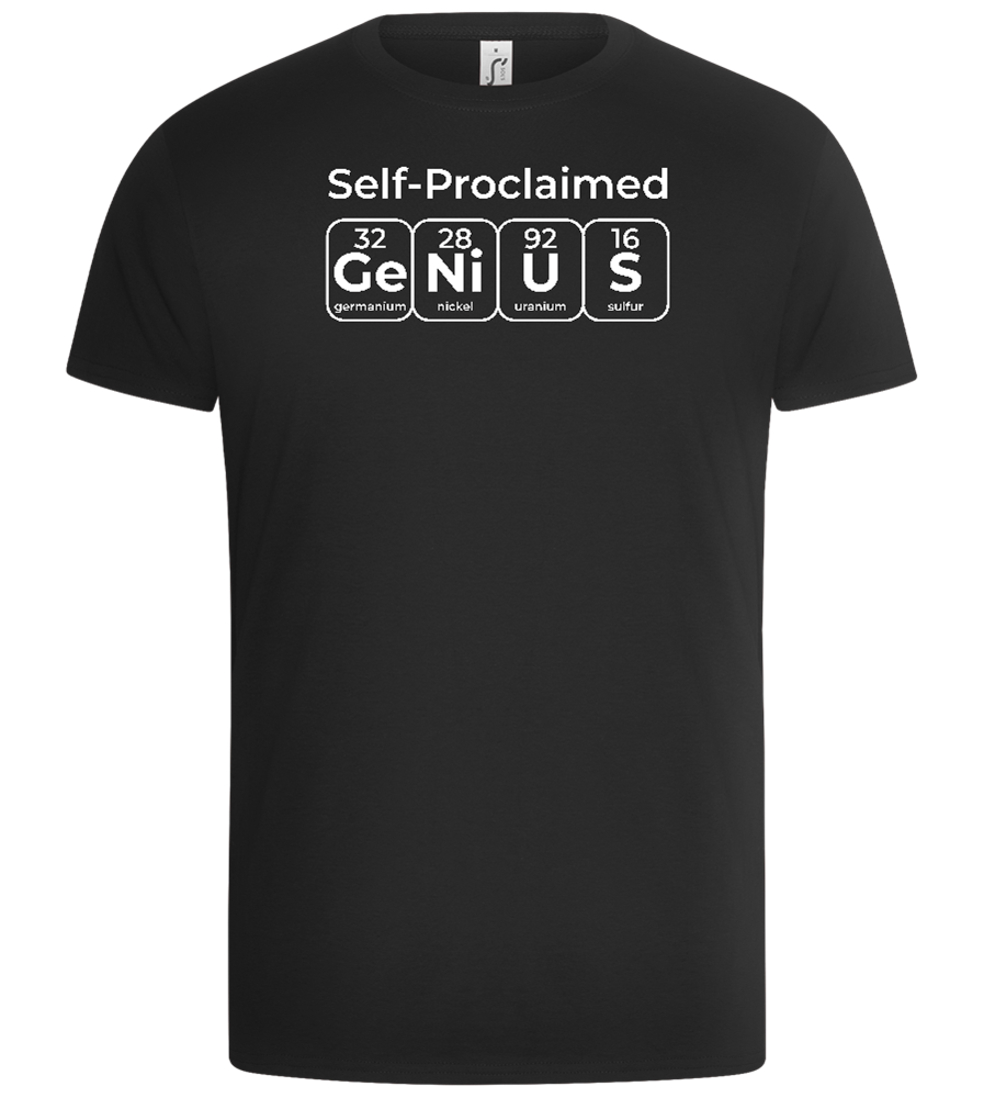 Periodic Table Genius Design - Basic Unisex T-Shirt_DEEP BLACK_front