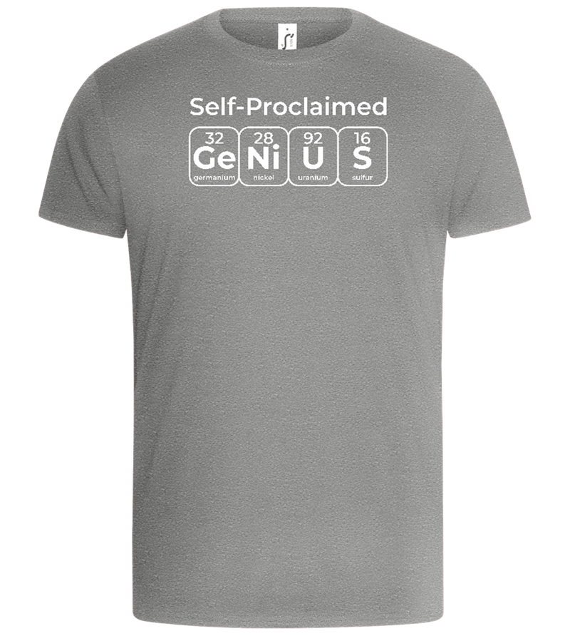 Periodic Table Genius Design - Basic Unisex T-Shirt_ORION GREY_front