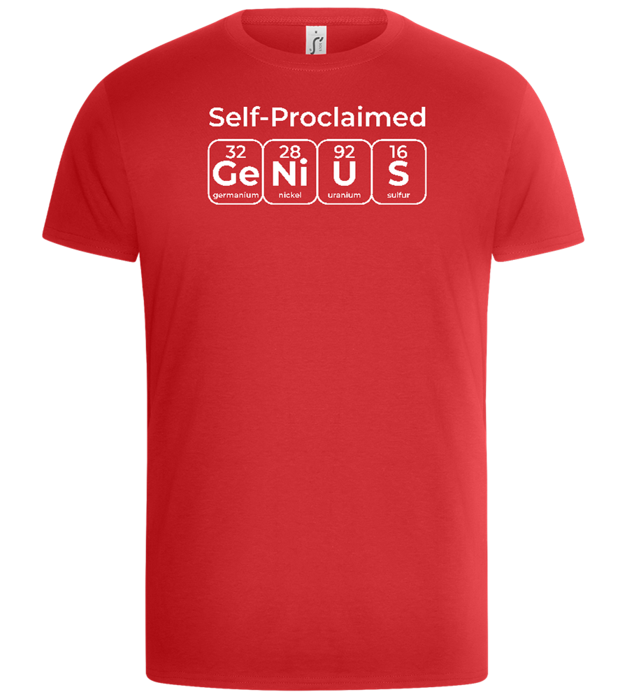 Periodic Table Genius Design - Basic Unisex T-Shirt_RED_front