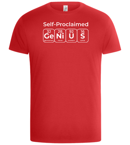 Periodic Table Genius Design - Basic Unisex T-Shirt_RED_front