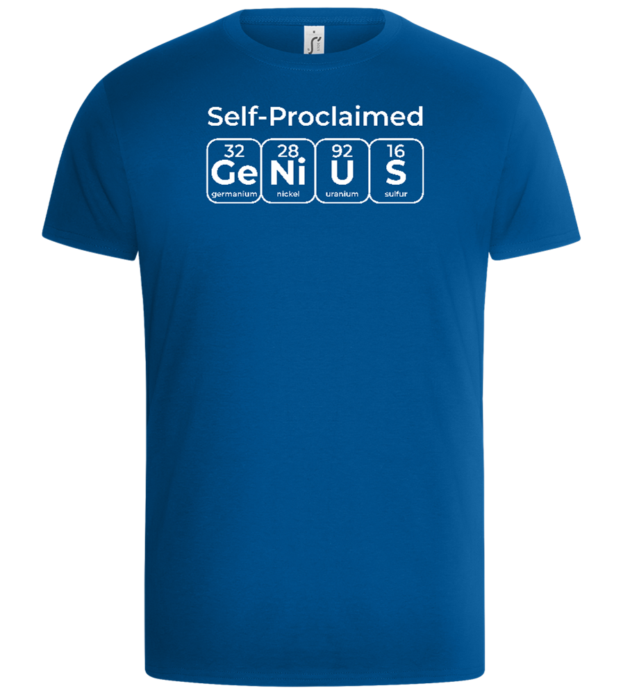 Periodic Table Genius Design - Basic Unisex T-Shirt_ROYAL_front