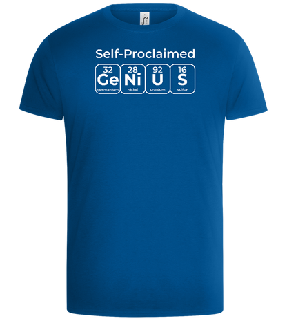 Periodic Table Genius Design - Basic Unisex T-Shirt_ROYAL_front