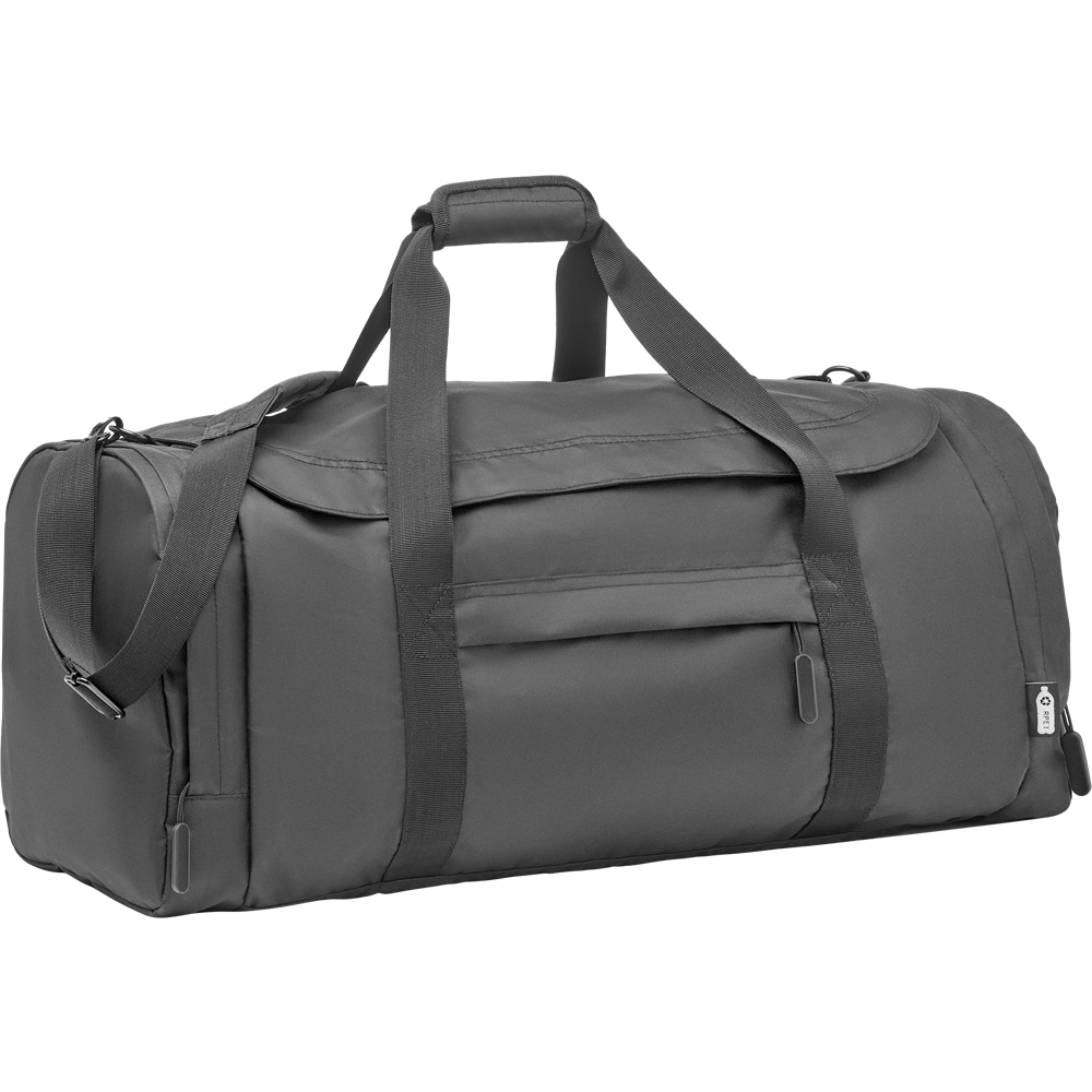 Large Sports Bag in 300D RPET_BLACK_DETAILEDIMAGE_front_1