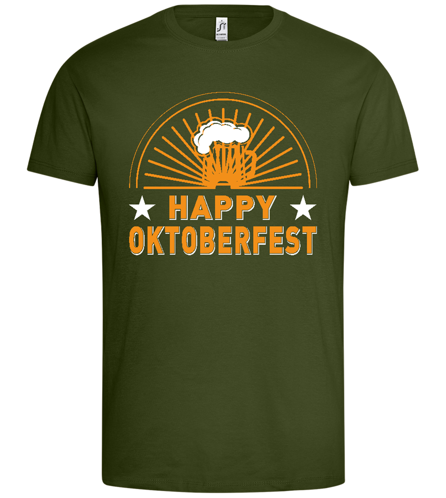 Happy Oktoberfest Design - Premium men's t-shirt_DARK KHAKI_front