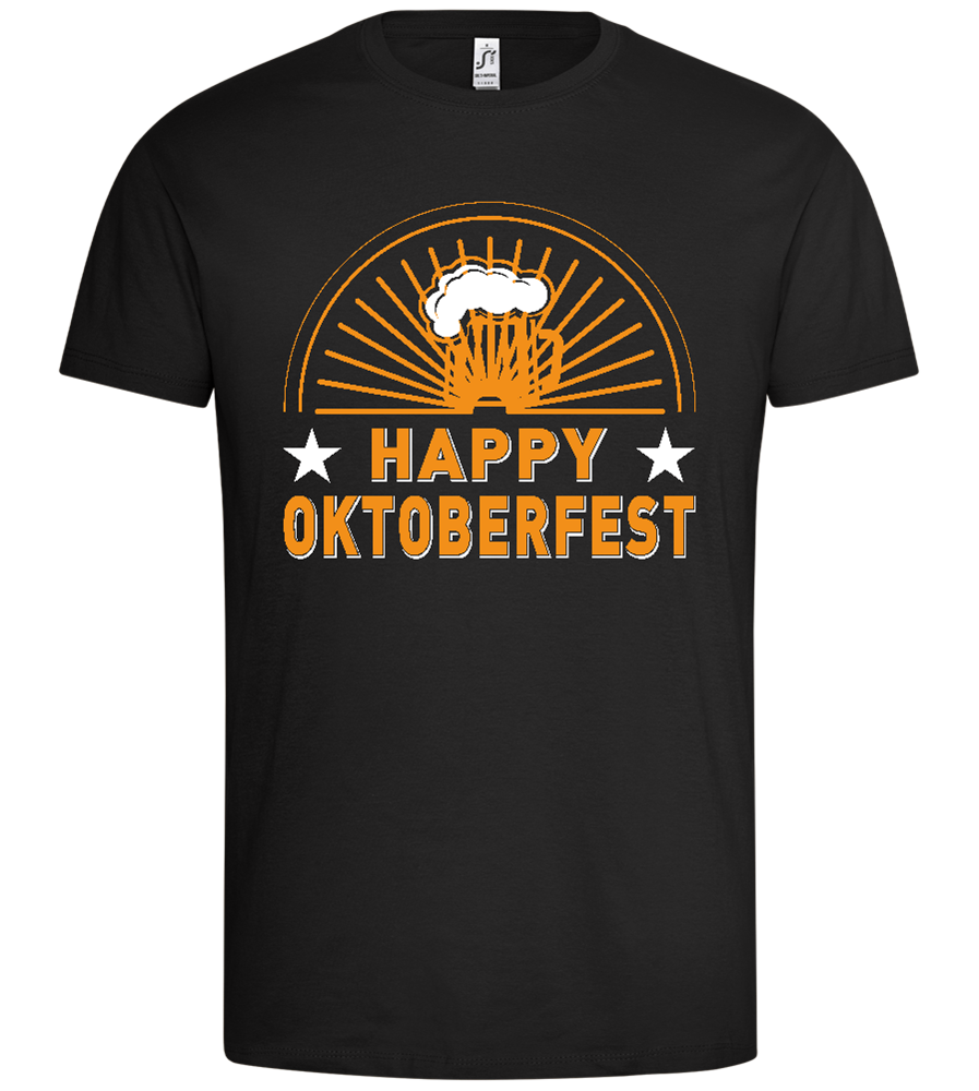 Happy Oktoberfest Design - Premium men's t-shirt_DEEP BLACK_front