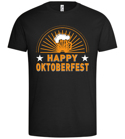 Happy Oktoberfest Design - Premium men's t-shirt_DEEP BLACK_front