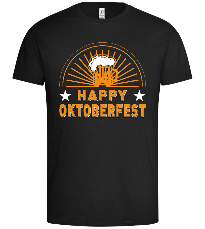 Happy Oktoberfest Design - Premium men's t-shirt_DEEP BLACK_front