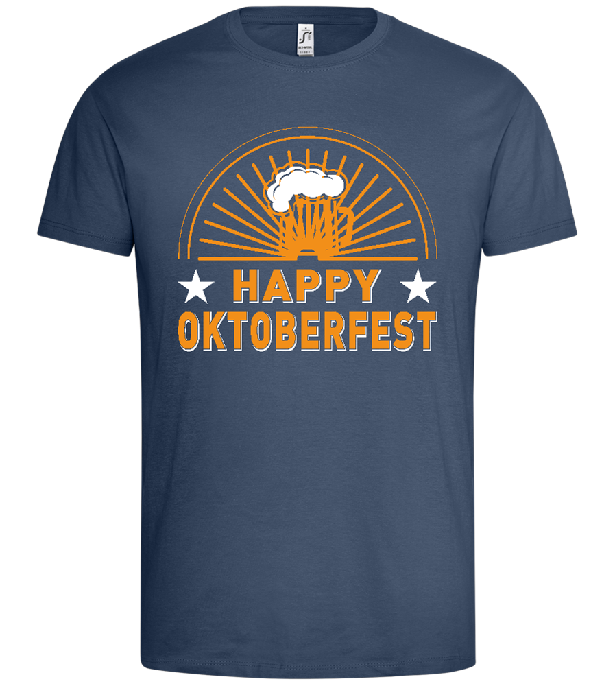 Happy Oktoberfest Design - Premium men's t-shirt_DENIM_front