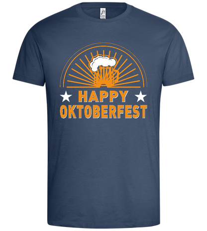 Happy Oktoberfest Design - Premium men's t-shirt_DENIM_front