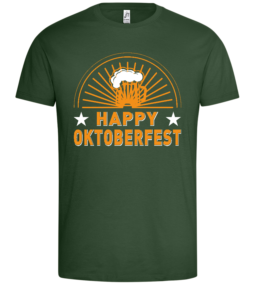 Happy Oktoberfest Design - Premium men's t-shirt_GREEN BOTTLE_front