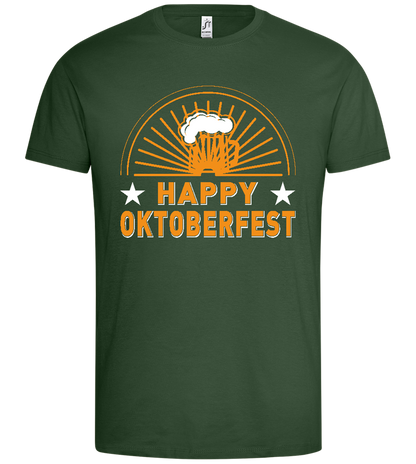 Happy Oktoberfest Design - Premium men's t-shirt_GREEN BOTTLE_front