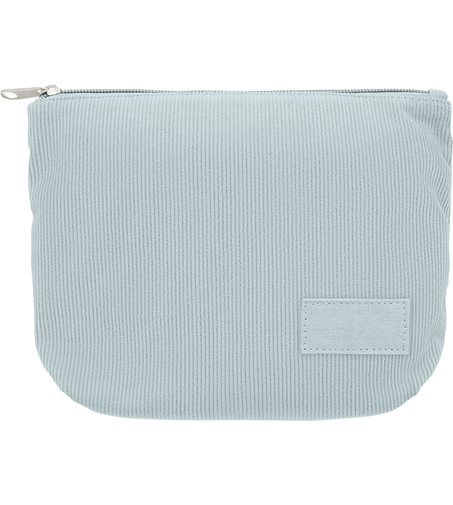 Corduroy Cosmetic Bag_BABY BLUE_front