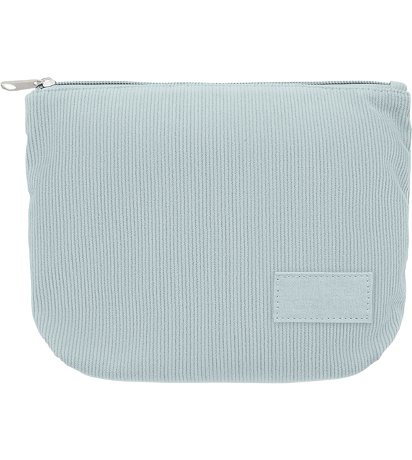 Corduroy Cosmetic Bag_BABY BLUE_front