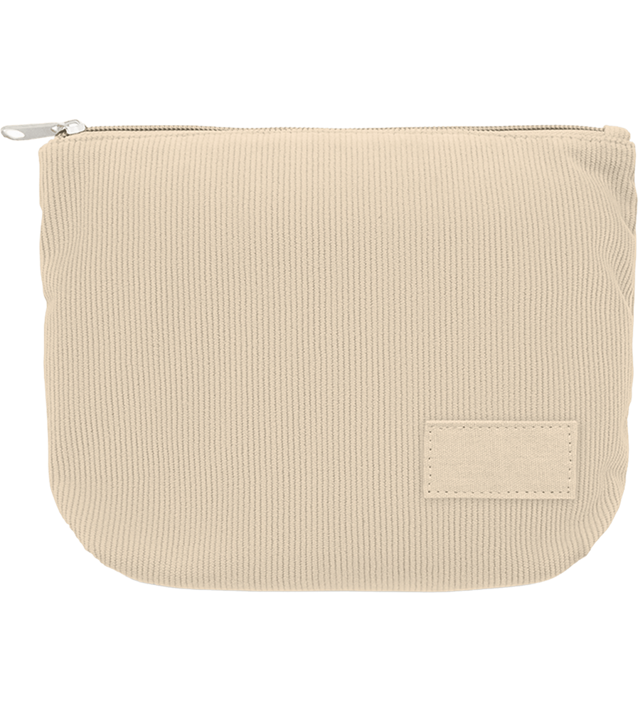 Corduroy Cosmetic Bag_BEIGE_front