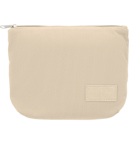 Corduroy Cosmetic Bag_BEIGE_front