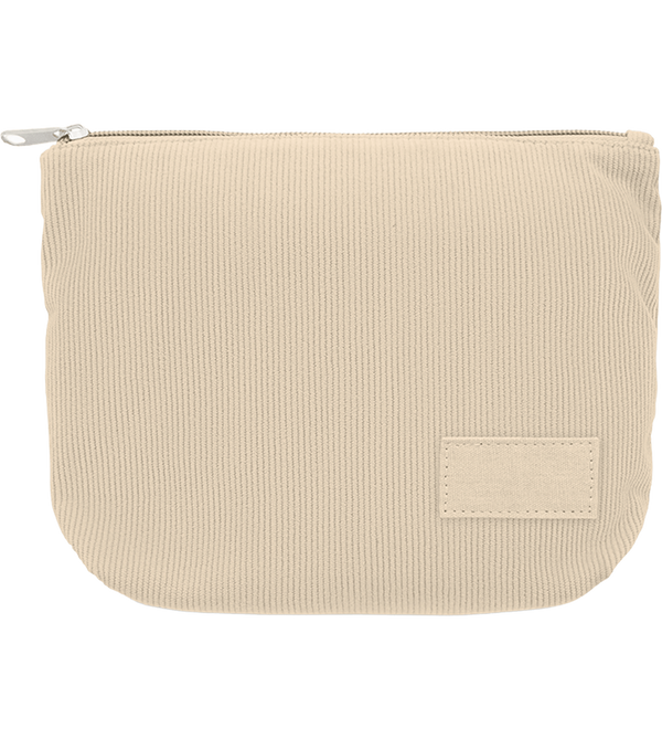 Corduroy Cosmetic Bag_BEIGE_front