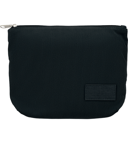 Corduroy Cosmetic Bag_BLACK_front