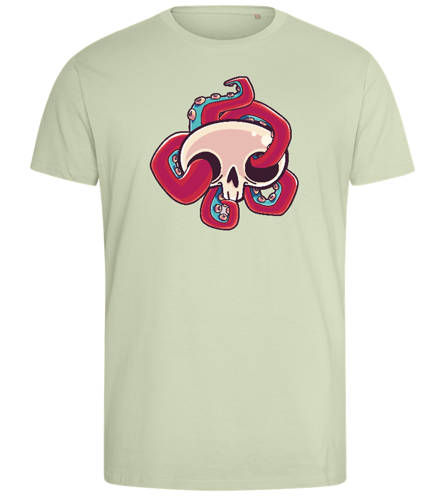 Squid Skull Design - Comfort men's fitted t-shirt_SILESTONE_front