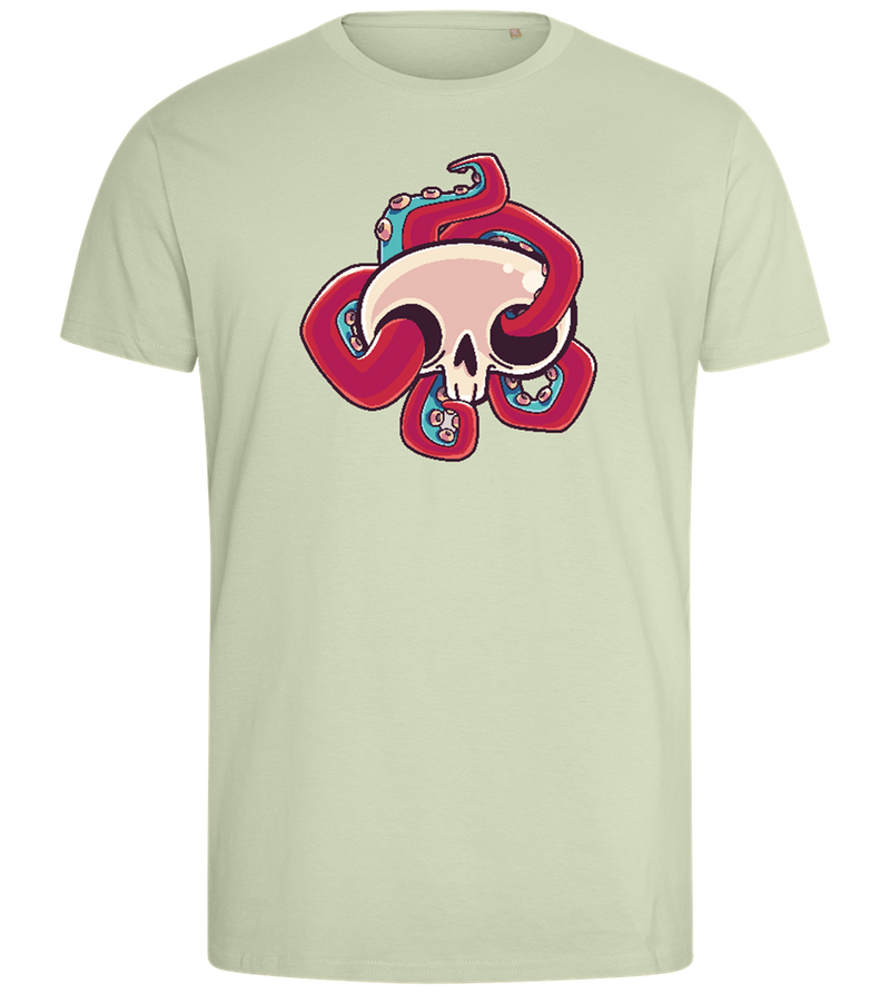 Squid Skull Design - Comfort men's fitted t-shirt_SILESTONE_front