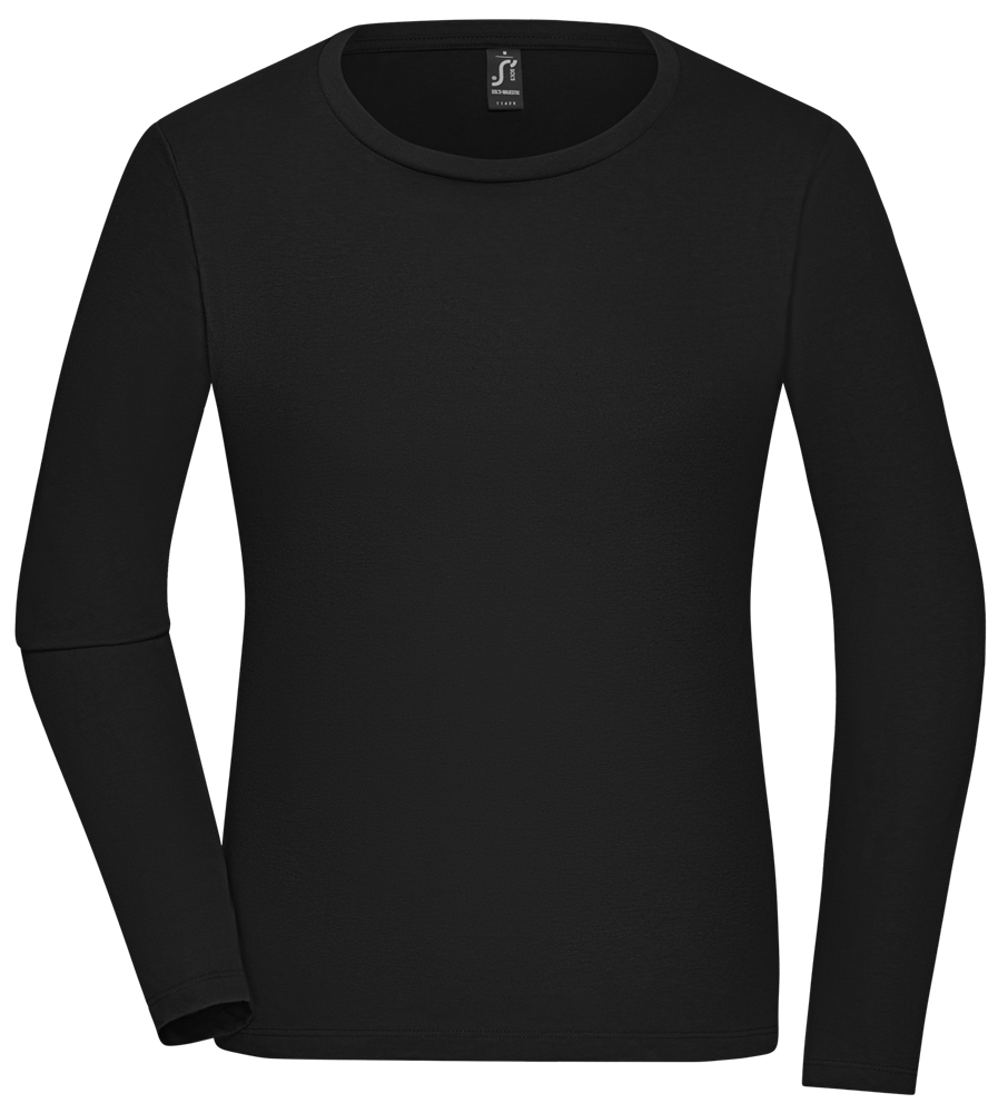 Premium Women´s long sleeve t-shirt_DEEP BLACK_front