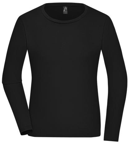 Premium Women´s long sleeve t-shirt_DEEP BLACK_front