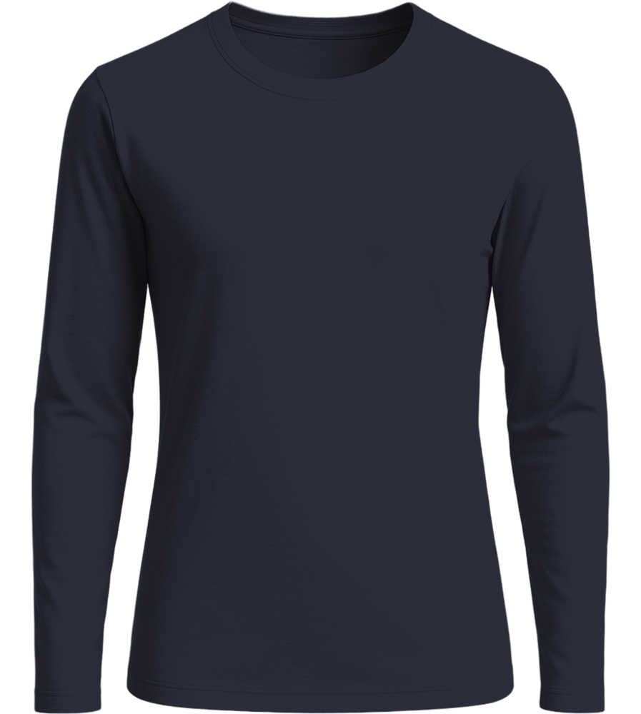 Premium Women´s long sleeve shirt_FRENCH NAVY_front