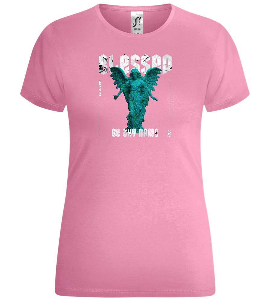 Blessed Angel Design - Comfort women's t-shirt_PINK ORCHID_front