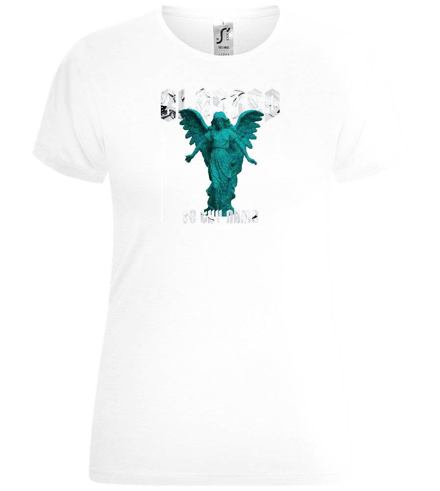 Blessed Angel Design - Comfort women's t-shirt_WHITE_front