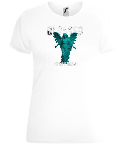 Blessed Angel Design - Comfort women's t-shirt_WHITE_front