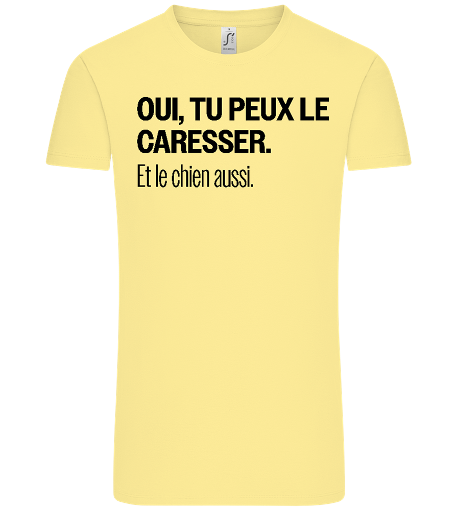 Tu Peux le Caresser Design - Comfort Unisex T-Shirt_AMARELO CLARO_front