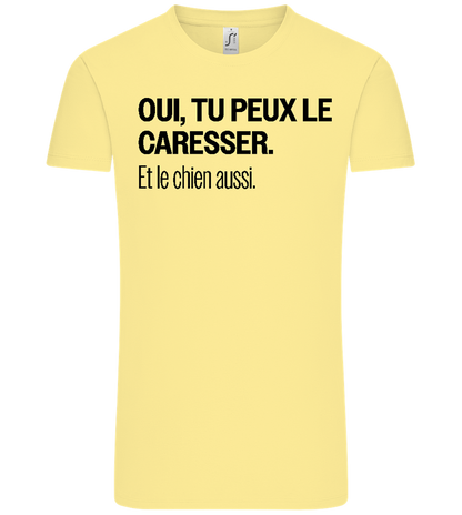 Tu Peux le Caresser Design - Comfort Unisex T-Shirt_AMARELO CLARO_front