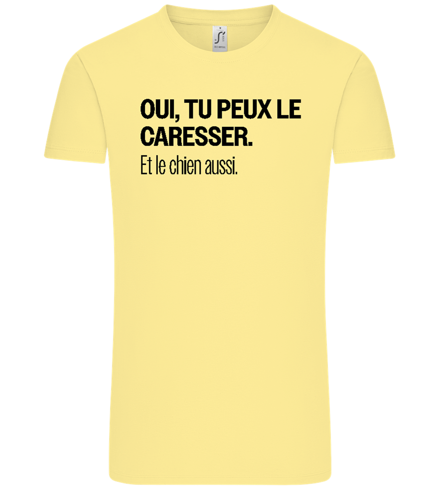 Tu Peux le Caresser Design - Comfort Unisex T-Shirt_AMARELO CLARO_front