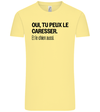 Tu Peux le Caresser Design - Comfort Unisex T-Shirt_AMARELO CLARO_front